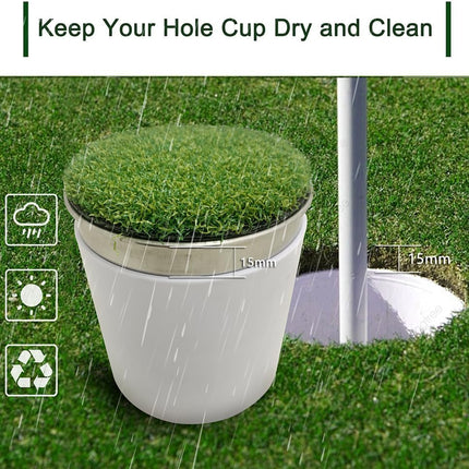 Golf Putting Cup Set with Sturdy Metal Base Practice Hole for Home Green | Indoor Training Aid to Perfect Your Stroke Heavy-Duty Stability.