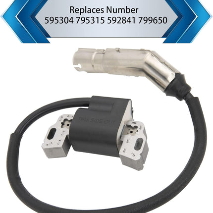595304 Ignition Coil Magneto Armature, for BS 799650 592841 795315 17HP 17.5HP 19.5HP 20HP Intek OHV Engine Poulan Craftsman MTD Troy-Bilt Lawn Mower Engines Armature -.