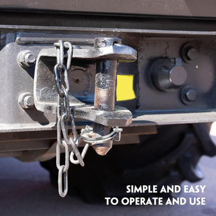 30 Pcs Trailer Hitch Pin Lock, 2-3/4" x 1/4" Pto Shaft Locking Safety Coupler Pin, Carbon Steel, Arch, Heavy Duty, for Farm Trailers, Towing, Wagons, Lawn Equipment and Hitches -.