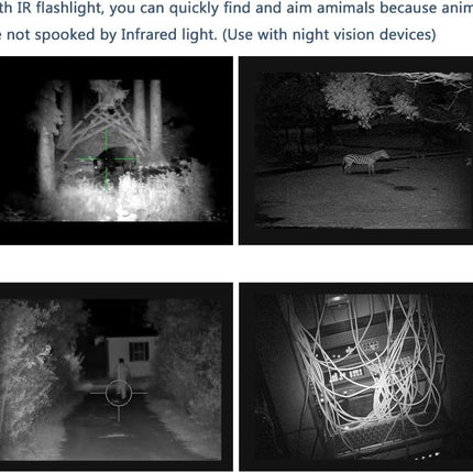 IR LED Illuminator Flashlight Zoomable 940nm Infrared Night.