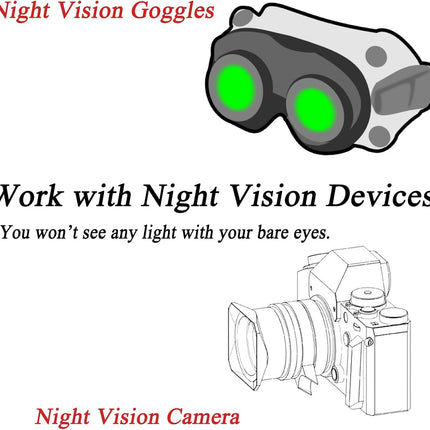 IR LED Illuminator Flashlight Zoomable 940nm Infrared Night.