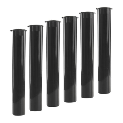 116mm 6pcs Waterproof Cigarette Storage Tubes Squeeze Bottles with Caps Airtight Sealing Plastic Container Protect Pre-Roll Cigarettes Cigarillos (Black).