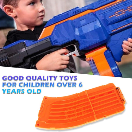 10 Darts Curved Magazine Quick Reload Clip Compatible for Nerf Elite (Orange, 2Pcs) 2pcs Orange.