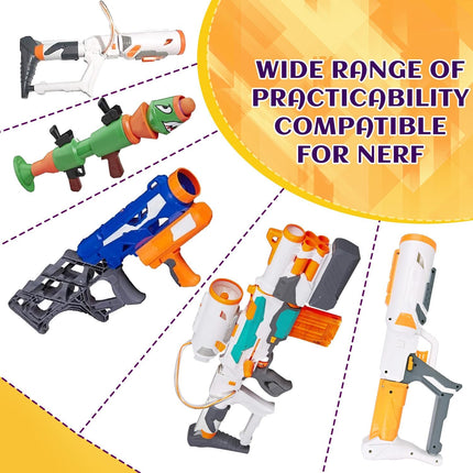 Missile Filled Foam Rocket Launcher Compatible for Nerf N-Strike Elite Series 10pcs,purple.