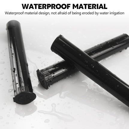 116mm 16pcs Waterproof Cigarette Storage Tubes Squeeze Bottles with Caps Airtight Sealing Plastic Container Protect Pre-Roll Cigarettes Cigarillos (Black).