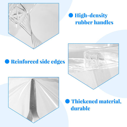 12L Collapsible Water Storage Bucket, Multi-Purpose Portable Folding Wash Basin, PVC Laundry Bag with Handle for Camping, Hiking, Washing Clothes, Vegetables, and Drinks(Transparent).