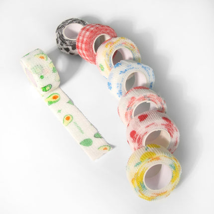 Self-Adhesive Finger Bandage - 8 Rolls of Elastic & Breathable Protector, Waterproof Cohesive Tape Sports Fixing Band Stretch Wrap (1Inch x 5 Yards, Colors).