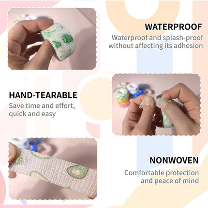 Self-Adhesive Finger Bandage - 8 Rolls of Elastic & Breathable Protector, Waterproof Cohesive Tape Sports Fixing Band Stretch Wrap (1Inch x 5 Yards, Colors).
