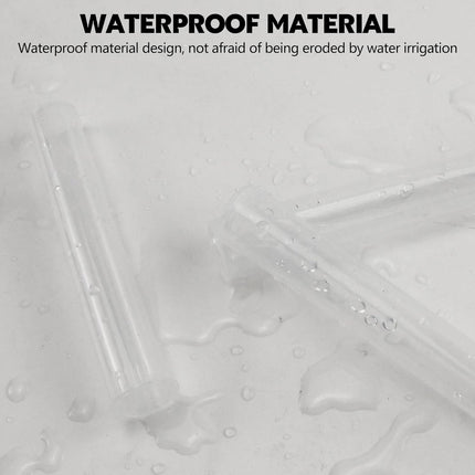 116mm 6pcs Waterproof Cigarette Storage Tubes Squeeze Bottles with Caps Airtight Sealing Plastic Container Protect Pre-Roll Cigarettes Cigarillos (Transparent).