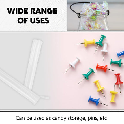 116mm 6pcs Waterproof Cigarette Storage Tubes Squeeze Bottles with Caps Airtight Sealing Plastic Container Protect Pre-Roll Cigarettes Cigarillos (Transparent).