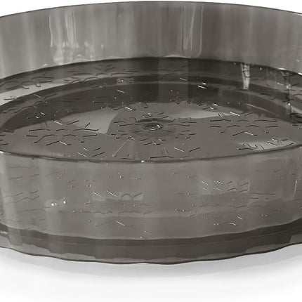 8.3" Rotating Spice Rack Organizer 360° Spinning Turntable for Kitchen Cabinet, Transparent Lazy Susan Tray Countertop, Pantry, Bathroom Vanity Storage Organization(Translucent Gray).
