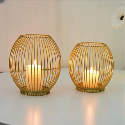 Metal columnar candlesticks, Iron Lantern Decorations, Modern Farmhouse Decor, Suitable for Living Rooms, Homes, Indoors, Outdoors, Tables, and Mantel Decorations.