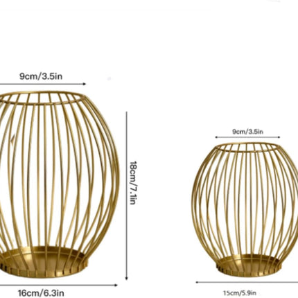 Metal columnar candlesticks, Iron Lantern Decorations, Modern Farmhouse Decor, Suitable for Living Rooms, Homes, Indoors, Outdoors, Tables, and Mantel Decorations.