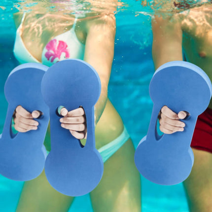 2 Packs Water Exercise Discs Hand Held Weight Equipment Pool for Adults Aerobics Resistance Training, Blue.