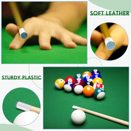 100 Pcs Billiard Cue Tips Pool Stick Slip on Replacement  13 mm.