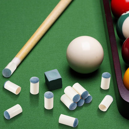 100 Pcs Billiard Cue Tips Pool Stick Slip on Replacement  13 mm.