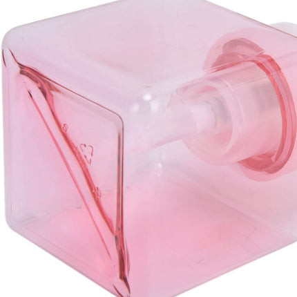Foaming Soap Dispenser, Flower Shape Clear Plastic Pump Bottle Decorative Foam Dispenser Refillable Container for Liquid Soap(Pink).
