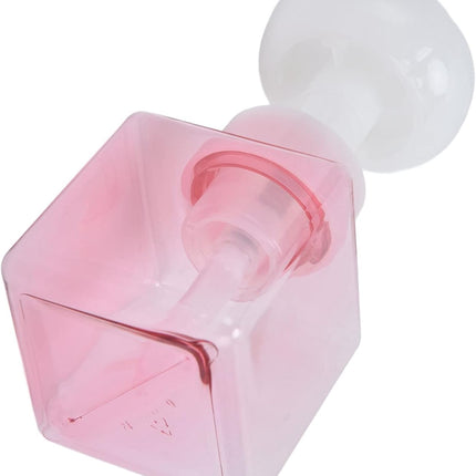 Foaming Soap Dispenser, Flower Shape Clear Plastic Pump Bottle Decorative Foam Dispenser Refillable Container for Liquid Soap(Pink).