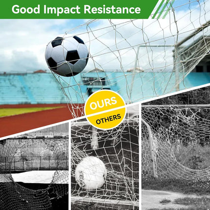 Soccer Net 8x6, for Replacement Football Goal Netting High Impact Sports Practice Barrier Adults and Youth Practice, 8 X 6 Ft.