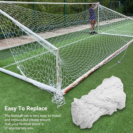 Soccer Net 8x6, for Replacement Football Goal Netting High Impact Sports Practice Barrier Adults and Youth Practice, 8 X 6 Ft.
