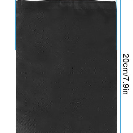 Black Drawstring Bags, 10 PCS Portable Bag Carry Ditty Pouch with Toggle Small Storage for Sports Travel.