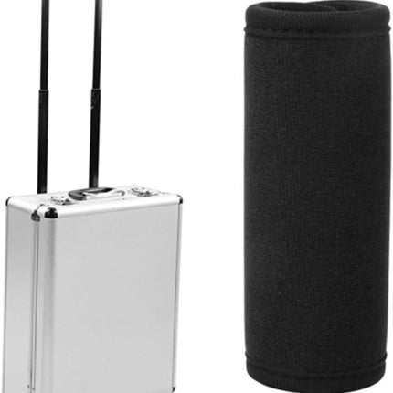 Luggage Handle Wrap, Outdoor Wrap Identifier Colorful Soft Grip Cover Travel Accessories for Camping (Black) Black.