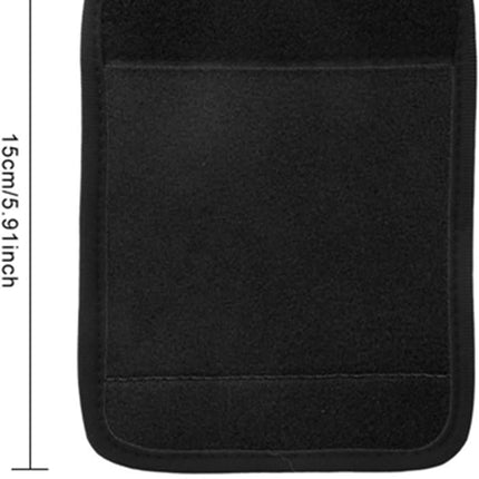 Luggage Handle Wrap, Outdoor Wrap Identifier Colorful Soft Grip Cover Travel Accessories for Camping (Black) Black.