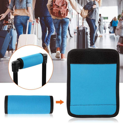 Luggage Handle Wrap, Outdoor Wrap Identifier Colorful Soft Grip Cover Travel Accessories for Camping (Blue).