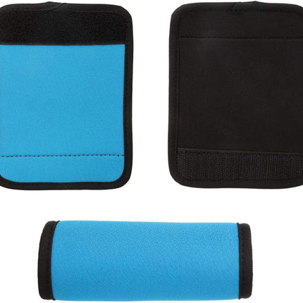 Luggage Handle Wrap, Outdoor Wrap Identifier Colorful Soft Grip Cover Travel Accessories for Camping (Blue).