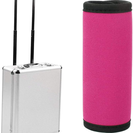 Luggage Handle Wrap, Outdoor Wrap Identifier Colorful Soft Grip Cover Travel Accessories for Camping (Pink).