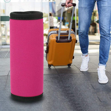 Luggage Handle Wrap, Outdoor Wrap Identifier Colorful Soft Grip Cover Travel Accessories for Camping (Pink).