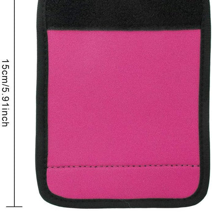 Luggage Handle Wrap, Outdoor Wrap Identifier Colorful Soft Grip Cover Travel Accessories for Camping (Pink).
