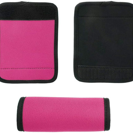 Luggage Handle Wrap, Outdoor Wrap Identifier Colorful Soft Grip Cover Travel Accessories for Camping (Pink).