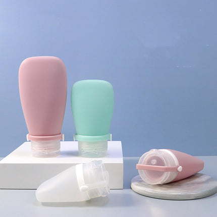 Travel Bottles for Toiletries, 3 Pack Silicone Leak Proof Squeeze Bottle Refillable Containers Set.