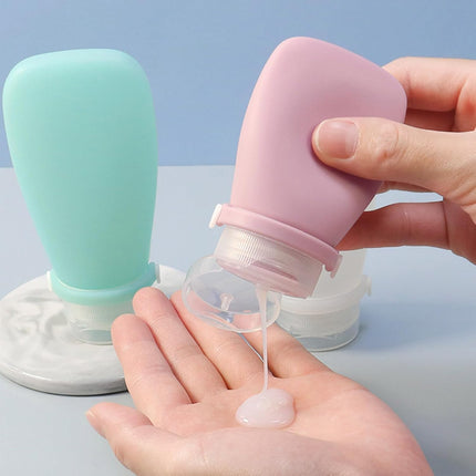 Travel Bottles for Toiletries, 3 Pack Silicone Leak Proof Squeeze Bottle Refillable Containers Set.