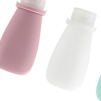 Travel Bottles for Toiletries, 3 Pack Silicone Leak Proof Squeeze Bottle Refillable Containers Set.