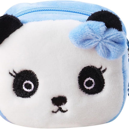 2Pcs Kawaii Animal Wallet, Cartoon Panda Specie Purses Plush Purse Wallet Small Accessories for Girls Handbag.
