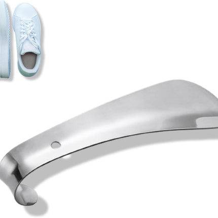 Metal Shoe Horn, Travel Horn Stainless Steel Helper Stick Portable Horns Spoon for Women.