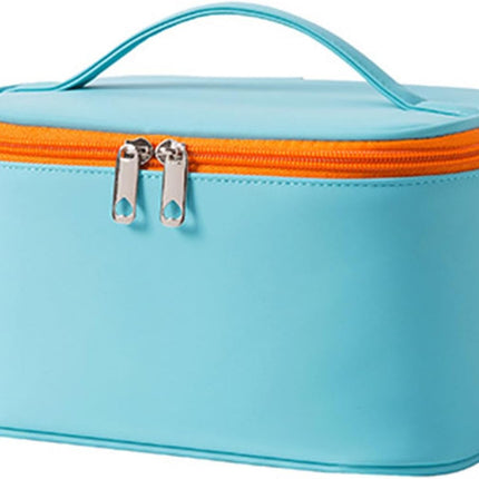 Large Capacity Travel Cosmetic Bag, Makeup Bag PU Leather Organizer Waterproof Pouch Portable for Women.