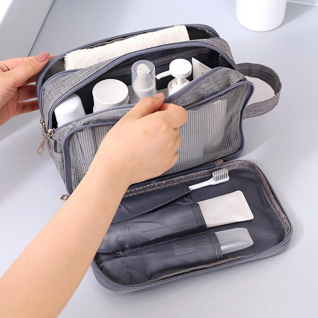 Travel Toiletry Bag, Organizer Mens Bag Dopp Kit Bathroom Shaving Portable Makeup Bags for Accessories(27*10*16cm).