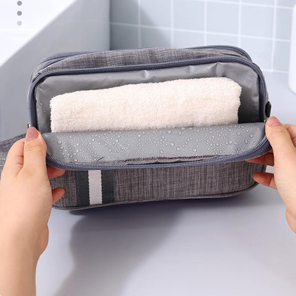 Travel Toiletry Bag, Organizer Mens Bag Dopp Kit Bathroom Shaving Portable Makeup Bags for Accessories(27*10*16cm).