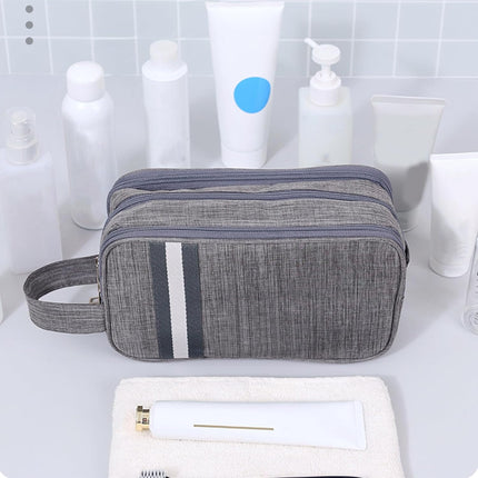 Travel Toiletry Bag, Organizer Mens Bag Dopp Kit Bathroom Shaving Portable Makeup Bags for Accessories(27*10*16cm).