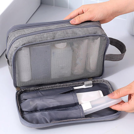 Travel Toiletry Bag, Organizer Mens Bag Dopp Kit Bathroom Shaving Portable Makeup Bags for Accessories(27*10*16cm).