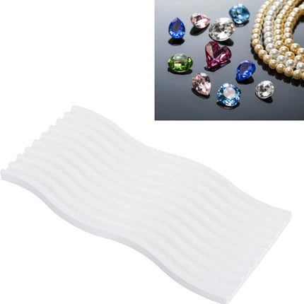 Ring Holder Jewelry Tray, Small Trinket Dish Plaster Tray Decorative Key Bowl for Photography Props(A).
