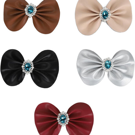 10Pcs Bow Shoe Clips, Charms for Women Decorations Clips Bowknot Hat Dress Shoes Clip Decoration DIY Wedding Party.