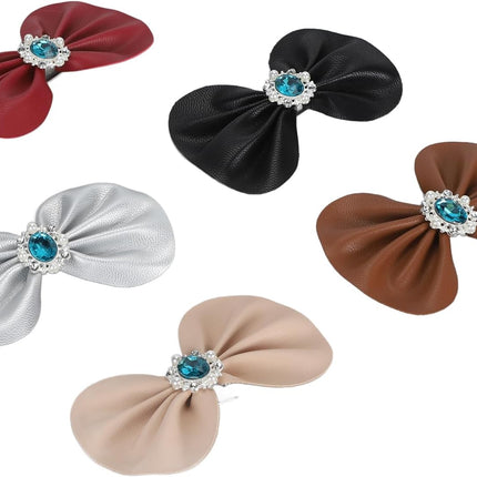 10Pcs Bow Shoe Clips, Charms for Women Decorations Clips Bowknot Hat Dress Shoes Clip Decoration DIY Wedding Party.