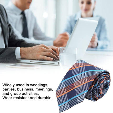 Mens Ties, Silk Neckties for Men Classic Style Neck Tie Wedding Party Meeting, Approx 57.5in Long 3.1in Wide.