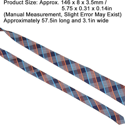 Mens Ties, Silk Neckties for Men Classic Style Neck Tie Wedding Party Meeting, Approx 57.5in Long 3.1in Wide.