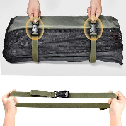 4PCS Backpack Straps, Straps with Buckles Hip Belt Replacement Double Safety Buckle Baggage Packing Suitcase Fixed Rope for Outdoor.