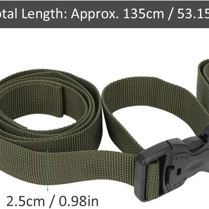4PCS Backpack Straps, Straps with Buckles Hip Belt Replacement Double Safety Buckle Baggage Packing Suitcase Fixed Rope for Outdoor.